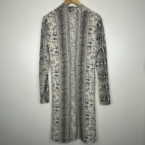 Riani Snake Print V Neck Long Sleeve Dress - Picture 6 of 6